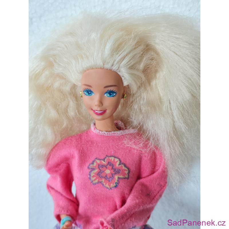 Barbie Superstar v růžových šatech