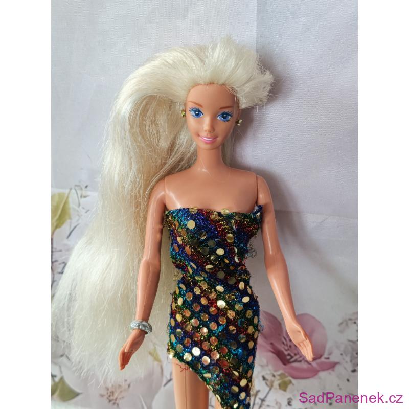 Barbie Superstar v lesklých šatech