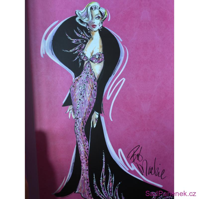 Sběratelská Barbie Bob Mackie Pink Glamor
