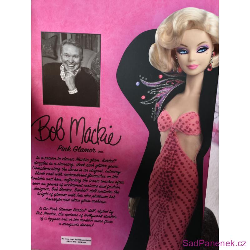 Sběratelská Barbie Bob Mackie Pink Glamor